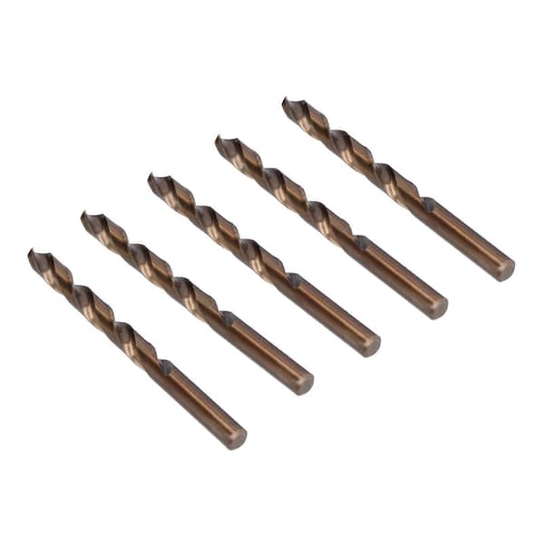 5 stk. spiralbor HSS parallel skaft boresæt til kobberjern 10,5 mm