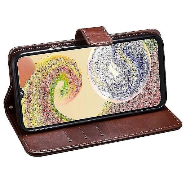 Passer til Samsung Galaxy A15 5G Etui Crazy Horse Tekstur Læder Wallet Cover-C6 Red