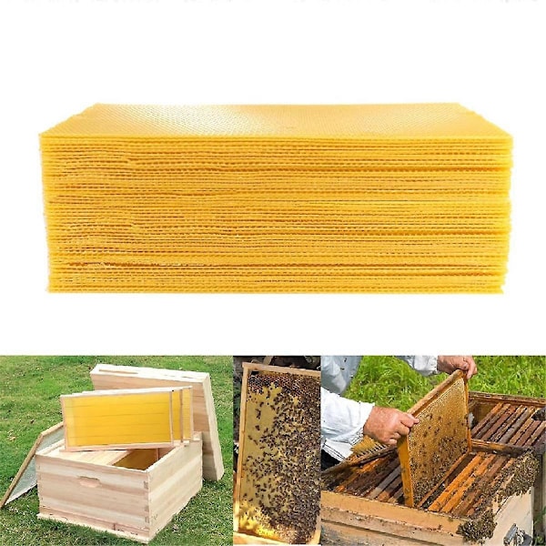 30 stk. Voksplader til bikuber, dybe voksplader til bierammer, biavlsredskaber 41,5x19,5 cm