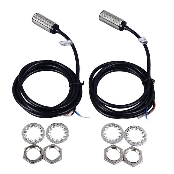 2 stk. Induktiv nærhedssensor 4mm Detektionsafstand DC 3-leder PNP NO Induktiv tilgangssensor