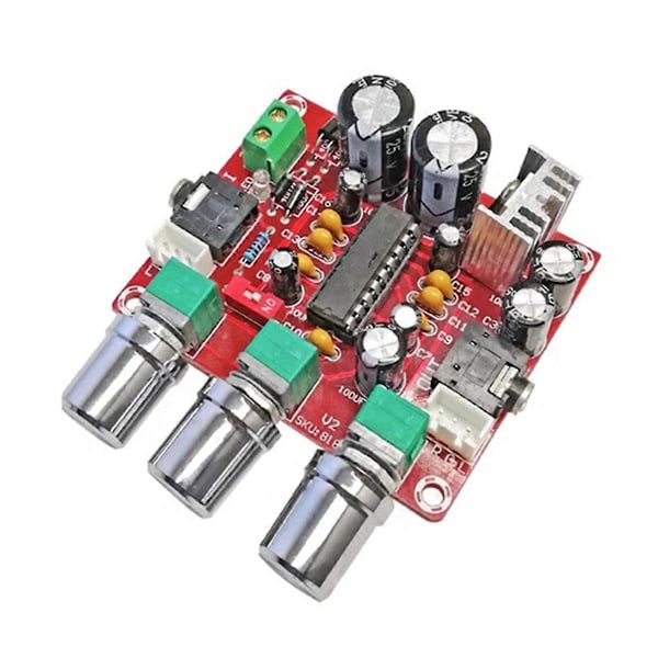 XR1075 Preamp Tone Board med Diskant- og Bassjustering Lyd Equalizer Forforsterker for Forbedret Lydkontroll