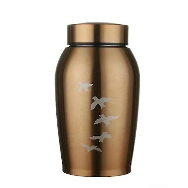 Kremationsurna i rostfritt stål för husdjur, hund, katt, fågel, mus 250ML Footprint (365458