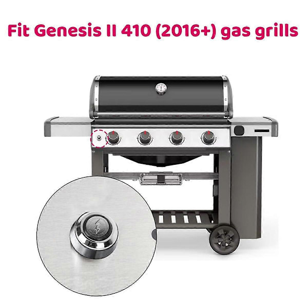 BBQ Grill Tändare Kit Ersättningsdelar Tändare Strömbrytare med Kablar för II 410/210 Serien Gasolgrill