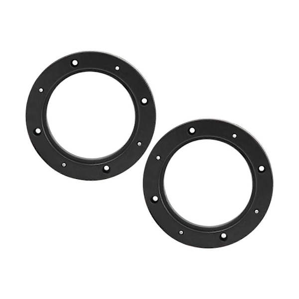 2 stk. 4in Bil Audio Højttaler Ring Pad Sort Automobil Modifikation Udskiftning Universal