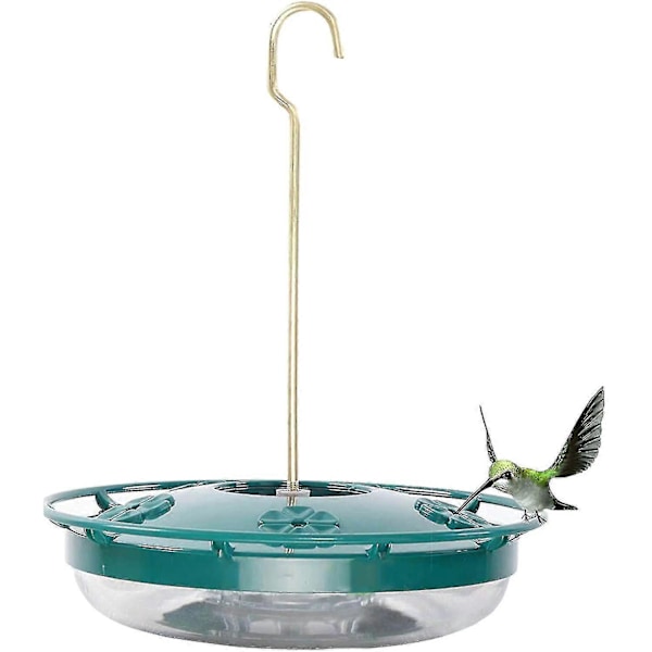 Fuglefoderhus Vintage Prægede Blomster Blå Antik Glas 5 Foderstationer Glas Kolibrifoder Nektarkapacitet Pr. Foderautomat