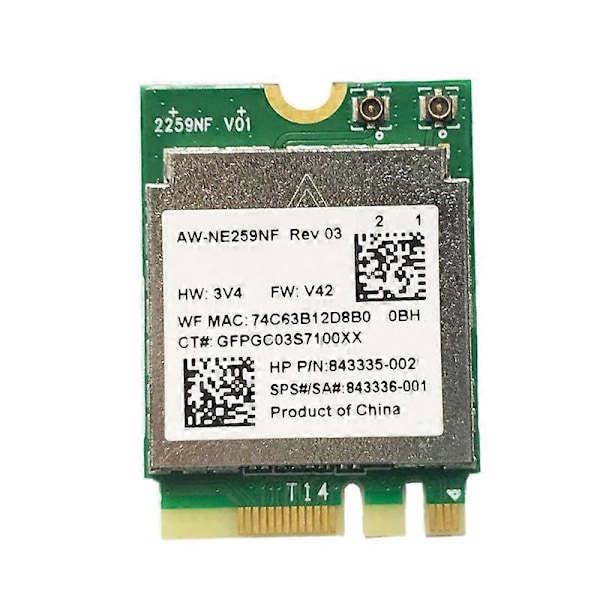 RTL8188EE AW-NE259NF 2.4G NGFF M2 802.11B/G 843336-001 150Mpbs Trådløst Netværkskort til Slimline 410 411 450 455
