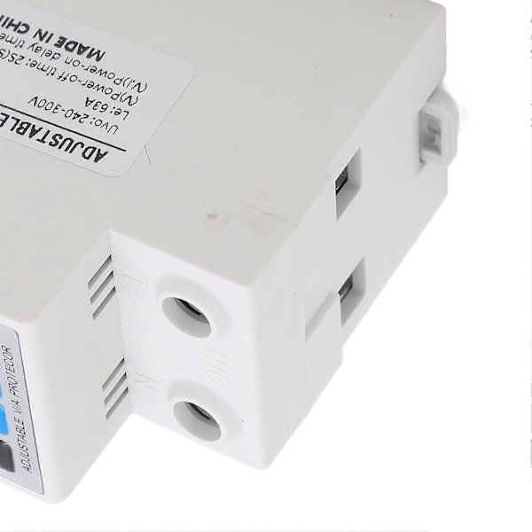 Over- og underspændingsbeskyttelsesenhed DIN-skinne Justerbar Dobbelt Display Digital Spændingsrelæ 240?300V