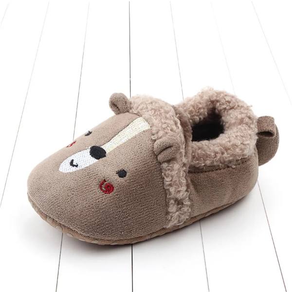 Babyskor Bedårande Bebistofflor Småbarn Baby Pojke Flicka Stickade Spjälsängsskor Söta Tecknade Halkfria Första Steg Babystofflor Style 12 0-6 Months