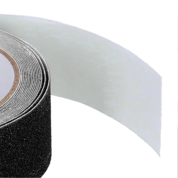 Sklisikker Tape Utendørs Høy Friksjon Sikkerhets Abrasiv Selvklebende Tape 5 Meter Lang Svart