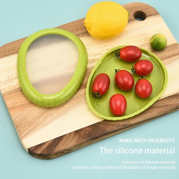4 stk./sæt Crisper Fødevaregodkendt Transparent Lugtfri Rund Synlig Friskholdende Forskellige Farver Avocado Tomat Frugt Grøntsag Husholdningsartikler