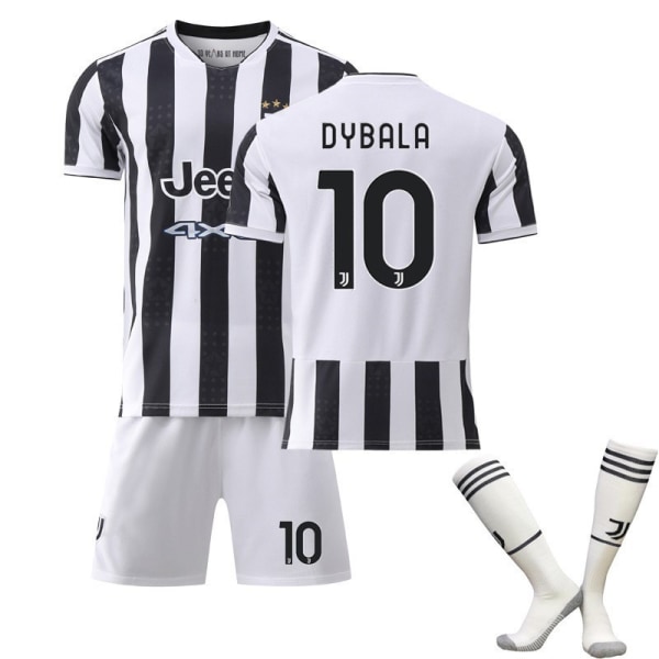21-22 Ny Juventus hemmatröja dräkt nr 7 Vlahovic tröja nr 10 Dybala tröja NO.10 DYBALA L