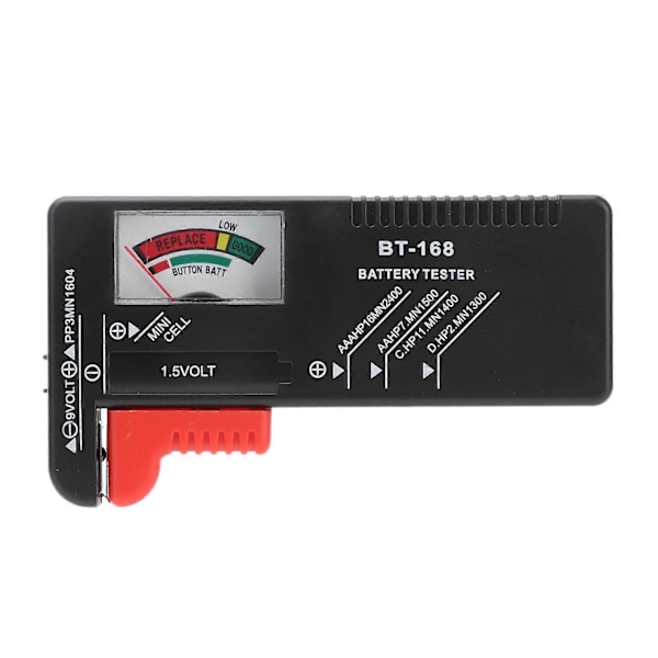 Pointer BT168 Batterikapacitetstester Bærbar Batteritjekker til 1,5V 9V Batteri