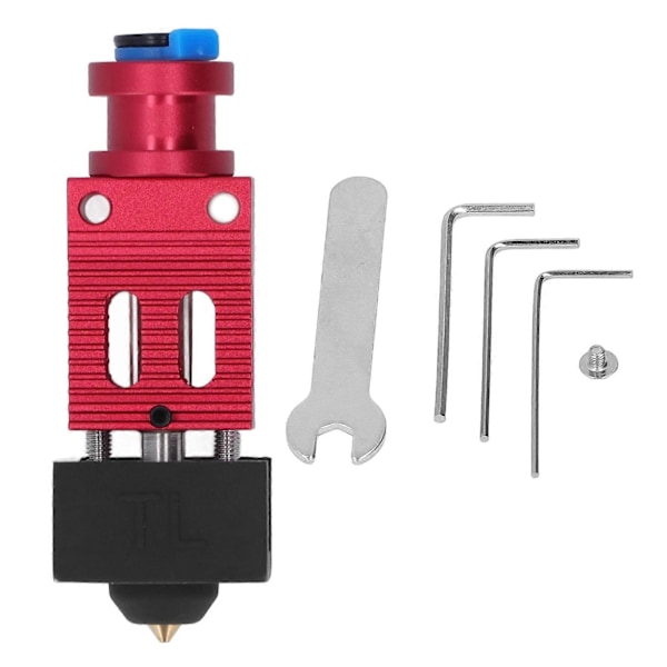 Ekstruder Hotend Kit Aluminium Legering Messing Ekstruder Hotend til Ender 3 S PRO 3D Printer Rød