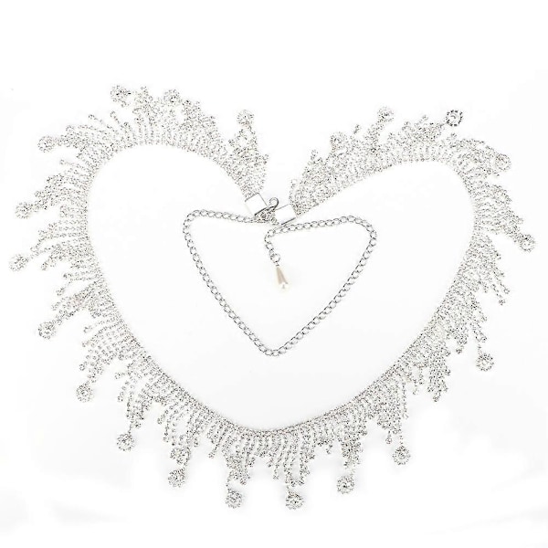 103cm Kristall Strass DIY Magdanskedja Klädtillbehör (6cm Tofs)