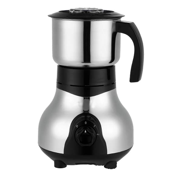 Elektrisk kaffekværn i rustfrit stål, elektrisk kaffemølle til kaffebønner, krydderier, nødder, korn, 300W