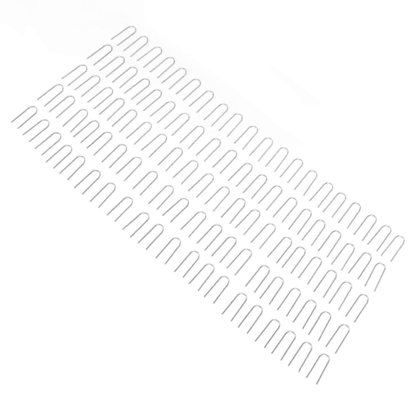 100 stk. høytemperatur nikrom hoppring mini U-hengerkroker for keramisk ornament smykker halskjede laging