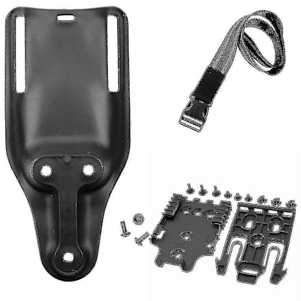 Taktiska Pistolhölster Tillbehör Qls Snabblåssystem Kit Universal Jakt Lågprofil Bältespaddel Benhölster Elastiskt Band Rem E BK long set