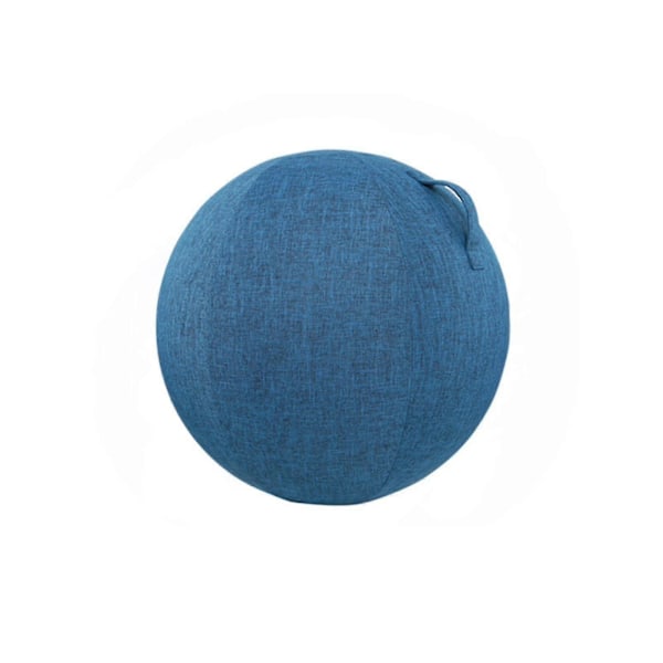 Dammtätt Anti-halk Träningsbollskydd Bomull Lin Praktiskt Finstickat Yogabollskydd För Hemmet Grey with White