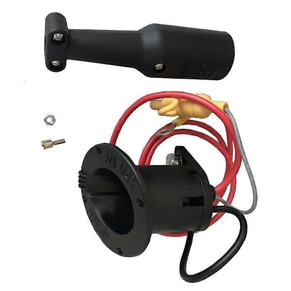 48V Laderledning Plugg & Laderkontakt for Club Car Precedent Golfbiler 2000 og oppover, 101828901, 101802101, 103375501