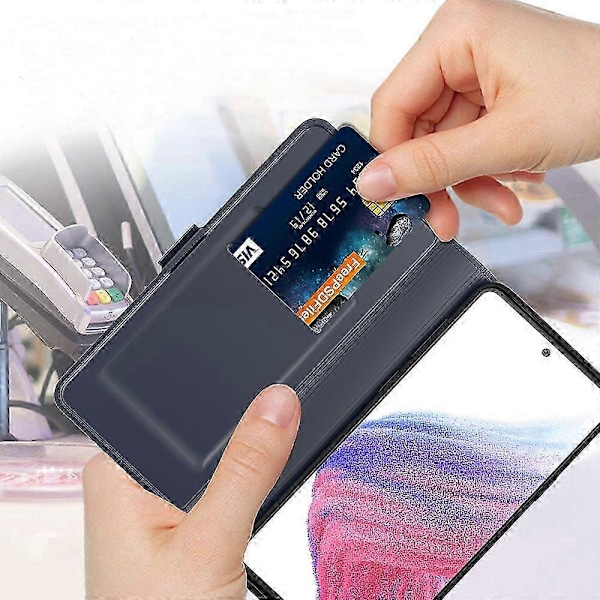 För Samsung Galaxy A06 Skal Stötsäkert TPU Innerskal Läder Telefonfodral s20241212286 Style C