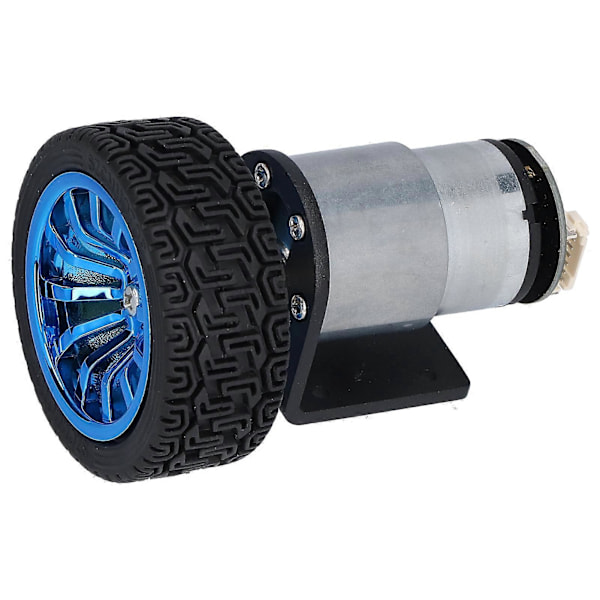 Encoder Motor Set Kit 6mm Axel med Monteringsfäste för Smart Bil Robot DIY DC6V JGB37?520 70RPM