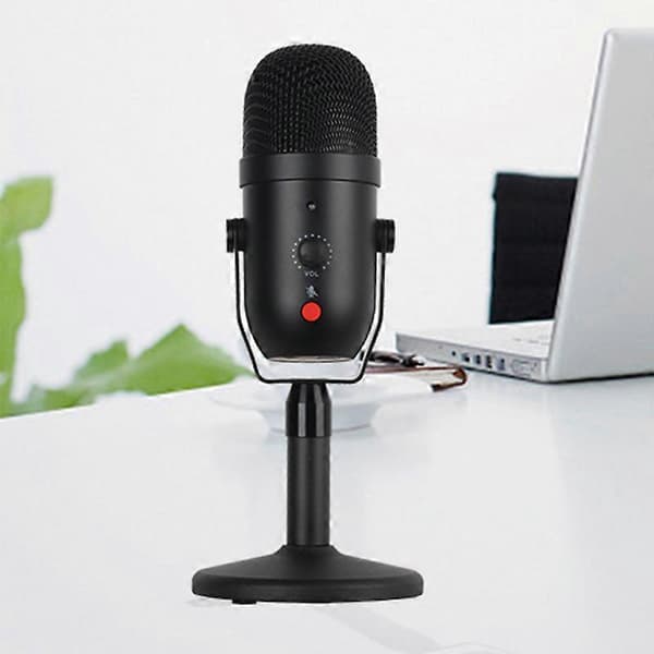 USB Mikrofon Profesjonell Kondensatormikrofon for PC Datamaskin Laptop Studioopptak Sang Gaming Streaming
