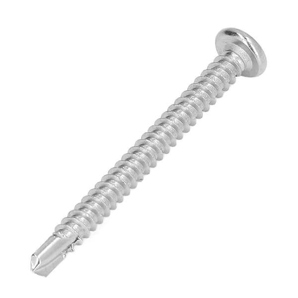 50 stk. selvborende skrue med rundt krysshode, 410 rustfritt stål, festemidler for trearbeid M4.8x50
