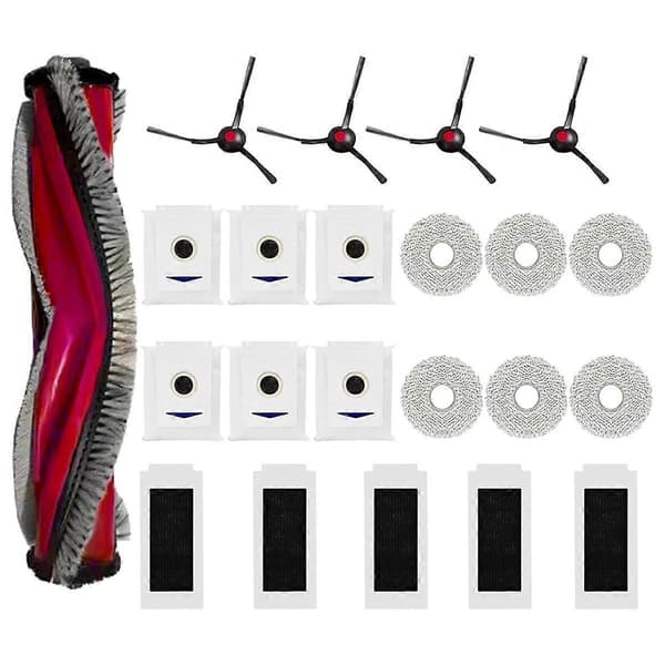 For DEEBOT T30 PRO Omni Hovedbørste Sidebørste Hepa Filter Moppeklut Støvposer Støvsuger Tilbehør