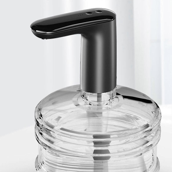 Automatisk Elektrisk Vanddispenser Husholdnings Gallon Drikkeflaske Kontakt Smart Vandpumpe Vand Sort