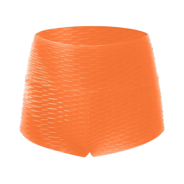 Tflycq Dam Byxor med Hög Midja, Hel Färg, Bandage, Svettiga Byxor, Yoga Shorts Orange XL