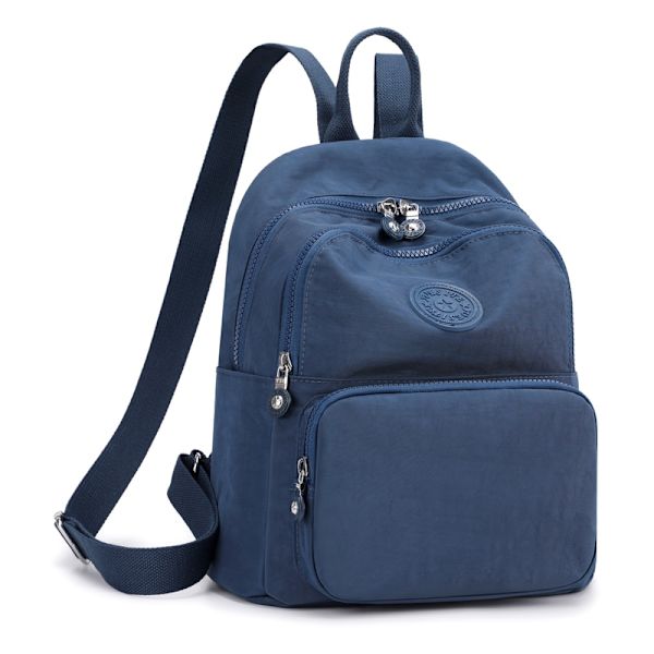 Design Skolväska För Tonårsflickor 2021 Kvinnor Ryggsäck Resa Casual Axelväskor Kvinnlig Nylon Ryggsäck Svart Handväska Blue backpack