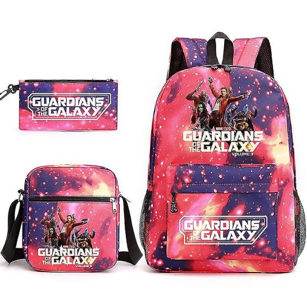 Guardians Of The Galaxy 3-pack Ryggsäckar Cartoon Barn Pojkar Flickor Skolväska Lättvikts Studenter Vattentät Kapacitet Mochilas style 18