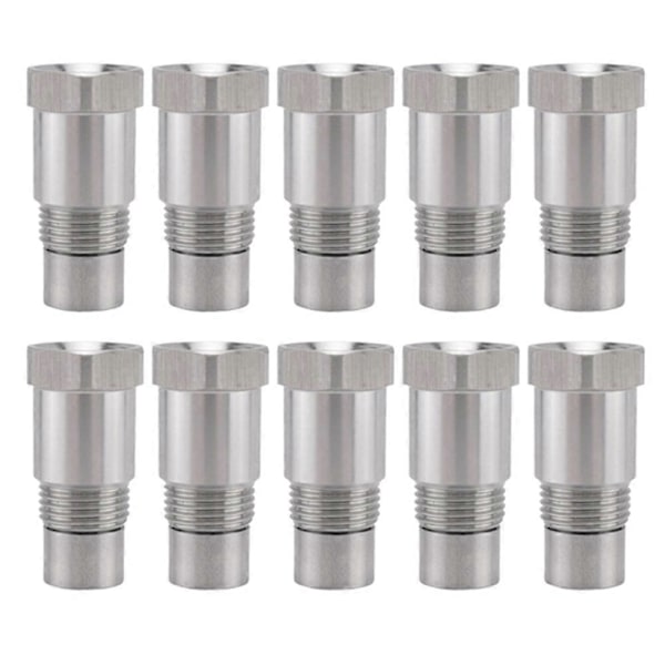 10 stk. Oxygen O2 Sensor Spacer Adapter Bung Katalysator Reparation Tjek Motorlys