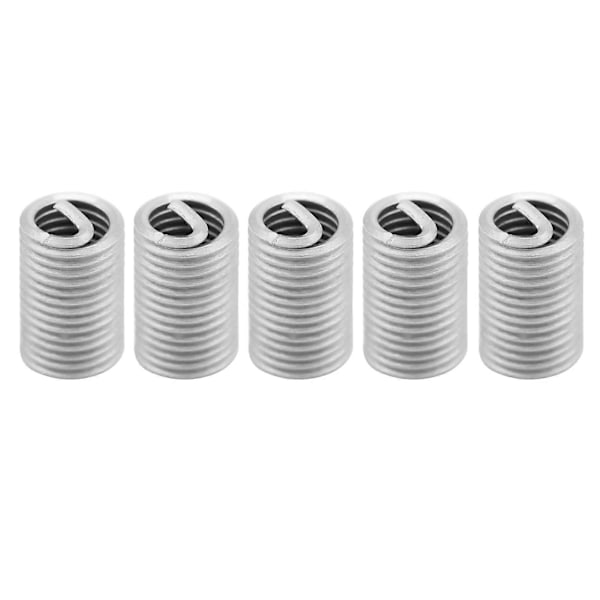 50 stk. rustfrit stål SS304 spiralformede gevindindsatser M6 x 1,0 x 3D længde