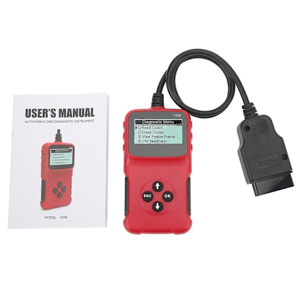 OBD2 Scanner Flerspråkig Kodläsare Professionellt Bil Diagnostikverktyg för Fordon