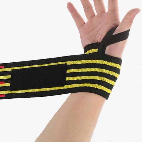 Tyngdlyftningshandledsrem Kompressionshandledsband Elastiskt handledsband Träningsutrustning Band Sport Handledsskydd A