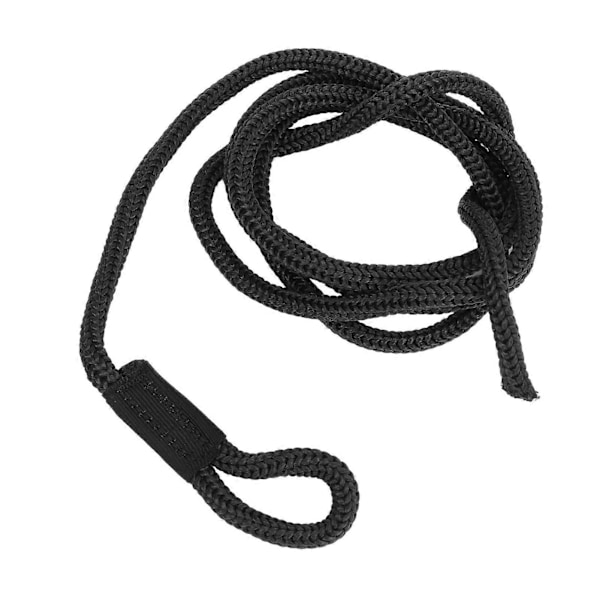 4 stk. fortøyningsline 1,5 m lang, høyfast polyester, slitesterk båtfender tau for marinebruk, svart