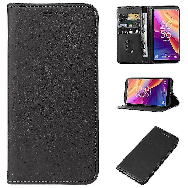 Magneettinen nahkakotelo TCL 501 -puhelimelle Black