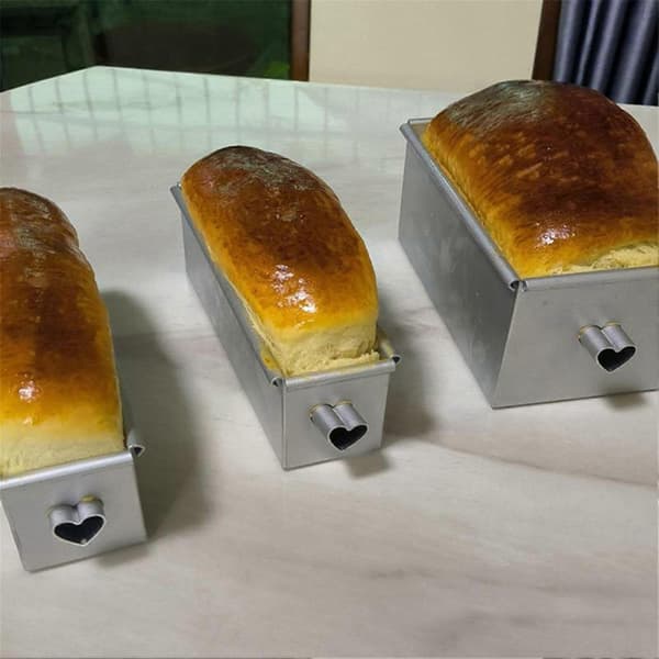 Brødform Hjerteformet Flytende Lang Kake Bakeform Gjenbrukbar Kakeform DIY Kakeverktøy for Baking av Sjokoladekaker og Kjeks