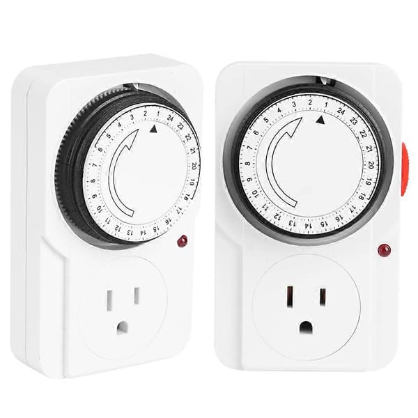 Mekanisk Timer Stikkontakt 24-timers Cyklus Timing Controller Stikkontakt Hjemmeforsyninger