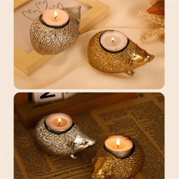 Heminredning Ljusstake Ornament, Aromaterapi Harts Ljusbricka, Heminredning Guld