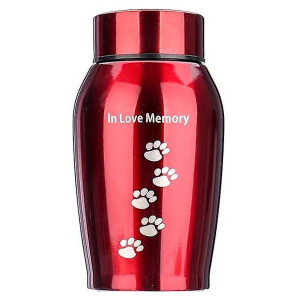 Kremationsurna i rostfritt stål för husdjur, hund, katt, fågel, mus 250ML Footprint (365458