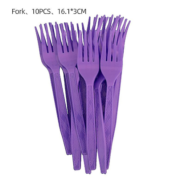 Onsdag Addams Filmtema Födelsedagsfest Dekorationer fork 10pcs