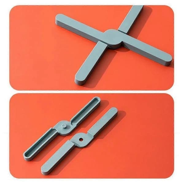 A-Foldbare bordskånere, grydeholder, varmebestandige tørremåtter til bord og køkken (foldbar X-form)
