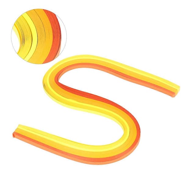 9 Gradient Farver 54cm Længde DIY Papir Quilling Sæt Håndværktøj (5mm bredde)
