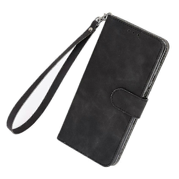 Til Tcl 403 Mobiltelefon Etui Stativ Tegnebog Stødsikker Tpu+pu Læder Telefon Cover Black