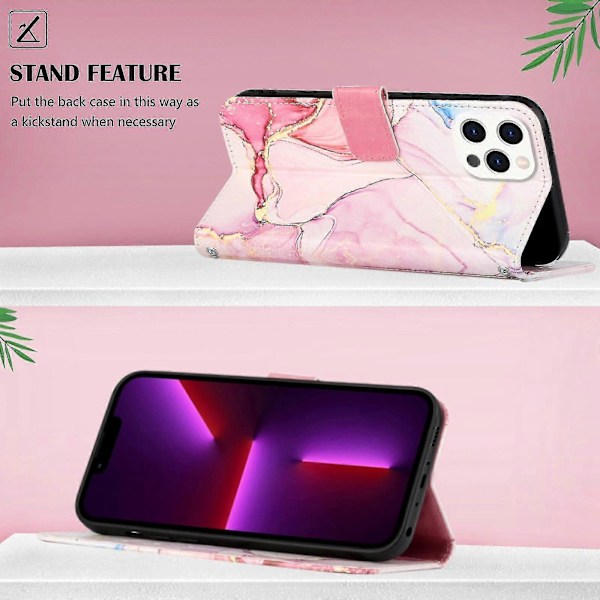 Marmor Mønster Cover til iPhone 13 Pro Max LS005
