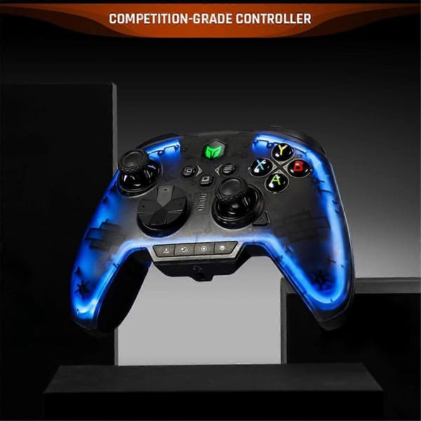 Rainbow2 Gaming Controller BT Trådløs Forbindelse Gamepad til PC//ANDROID/IOS Mobiltelefon