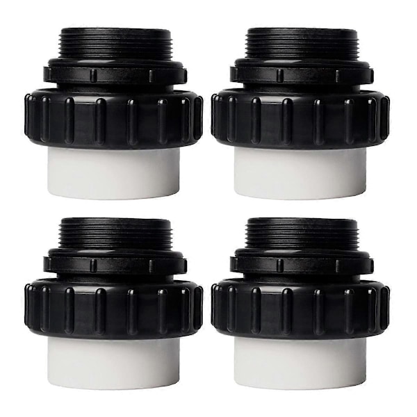 2 tommer MIP X 2 tommer højtemperaturfitting til Whisperflo Intelliflo til Schedule 40 hanadapter (4 stk.)
