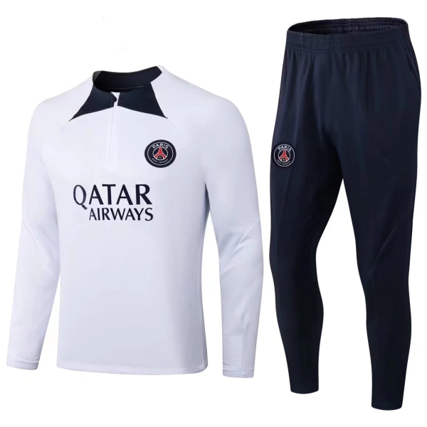 23-24 Barcelona lag barn långärmad jersey träningsdräkt white M